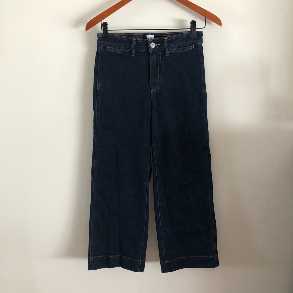 GAP | Denim High Rise Wide Leg Crop Jeans 2/26